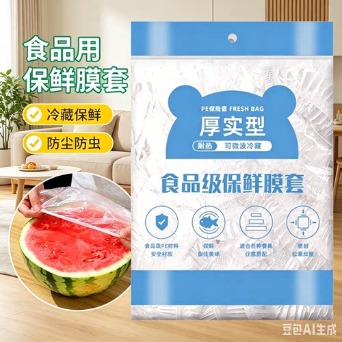 【活动中】加厚家用保鲜袋一次性食品级保鲜罩冷保鲜膜套厨房碗套