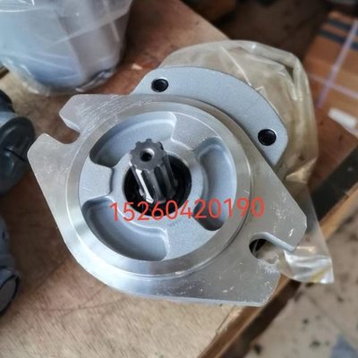 9齿花键轴粗16止口台阶82.5齿轮泵挖机用油泵2耳固定安装排量10升