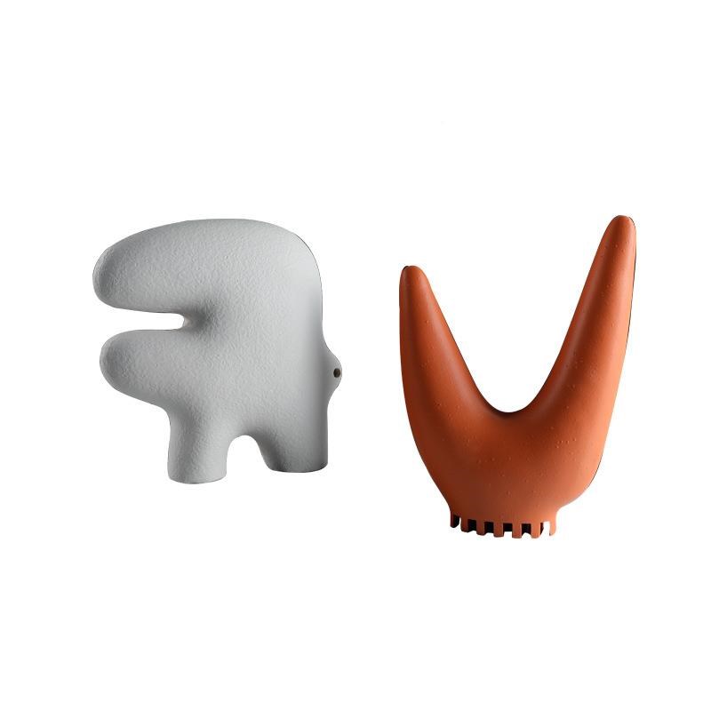 【折扣价】简约现代艺术居v抽字母创意雕塑摆件家厅客桌面象样板