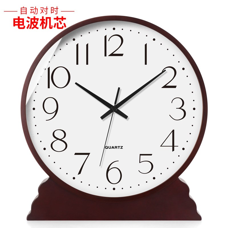 精工机芯座钟客厅日式台钟表x摆放式桌面大时钟摆台式摆件自动对