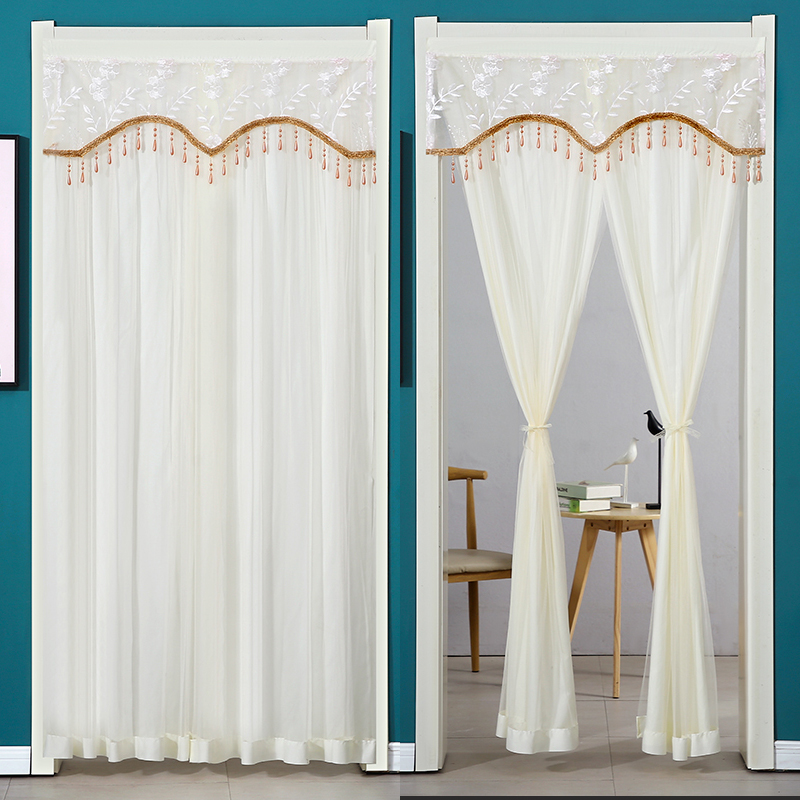 2024新款门帘夏季家用免打w孔长纱帘卧室厨房隔断帘夏天防蚊门帘