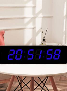 跨境家用遥控定时器E电子钟4813遥控LD子数码电钟座简约挂钟数字