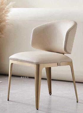 意WX高G定80简约8餐椅轻奢不锈钢式家用酒店餐DQW厅咖啡厅样板房