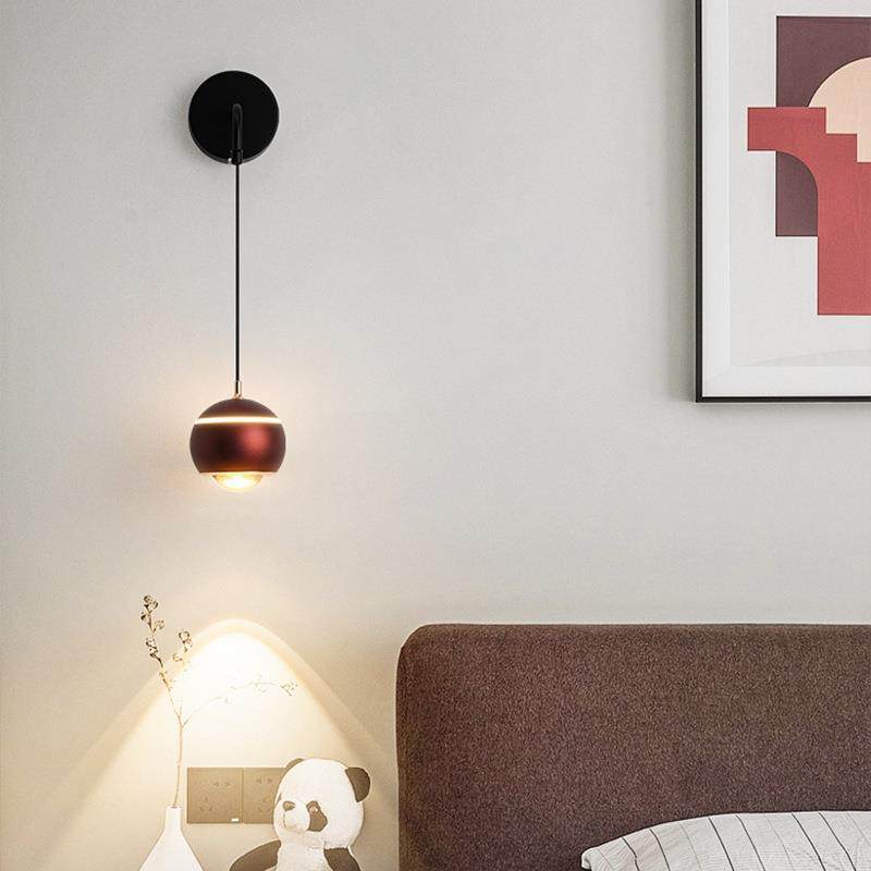 2卧室床头客厅简壁025新款墙灯超亮约楼梯聚光灯壁灯电772视背景