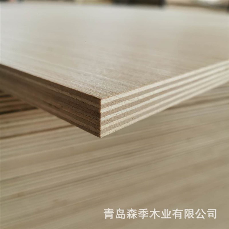 青岛厂家漂白科技木面多层板胶合板实木贴面饰面板家具木板