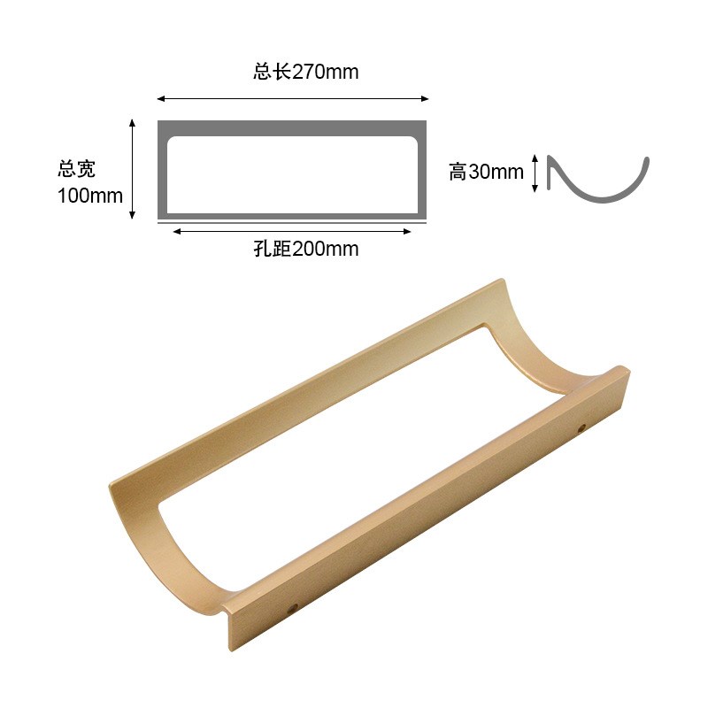新款简约酒吧家用U型铝合金墙壁挂红酒瓶架展示架 悬挂葡萄酒瓶架