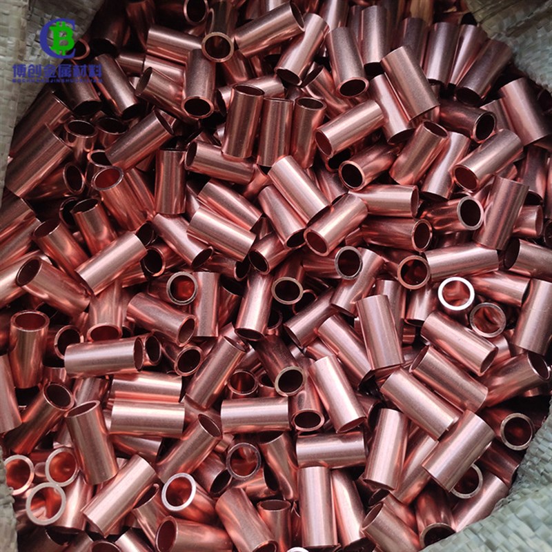 红铜套无毛刺精密切割薄壁毛细管T2紫铜管导气散热红铜管折弯加工