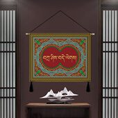 定制藏式 饰布艺挂布挂画 特色网红布达拉宫背景布客厅遮丑卧室装