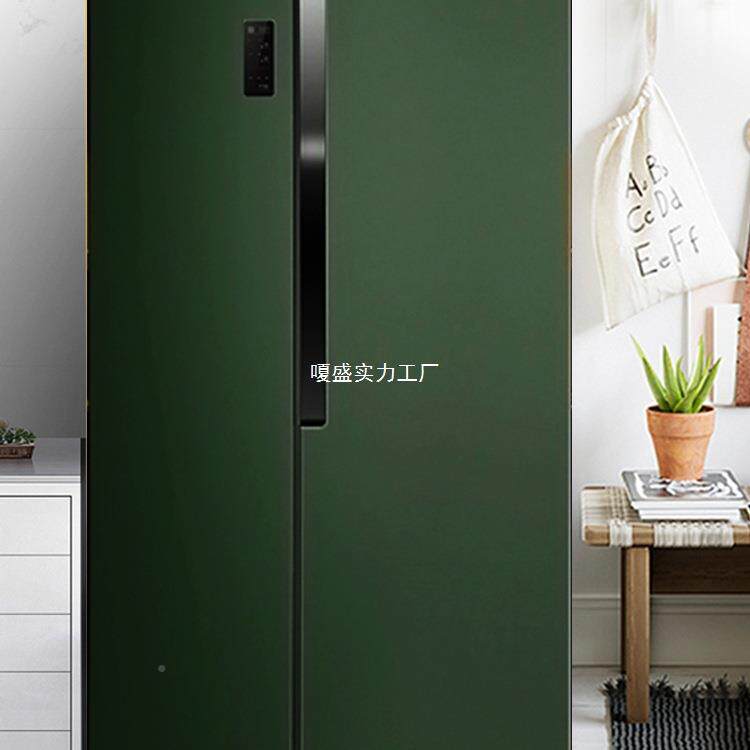 t自粘双开门冰箱贴纸贴防水轻奢调全橱柜门改色贴k膜翻空新SSWOSS