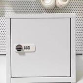 面物密桌码 箱储物柜迷你密码 柜家用保箱险箱铁皮储箱小HOZ铁柜收