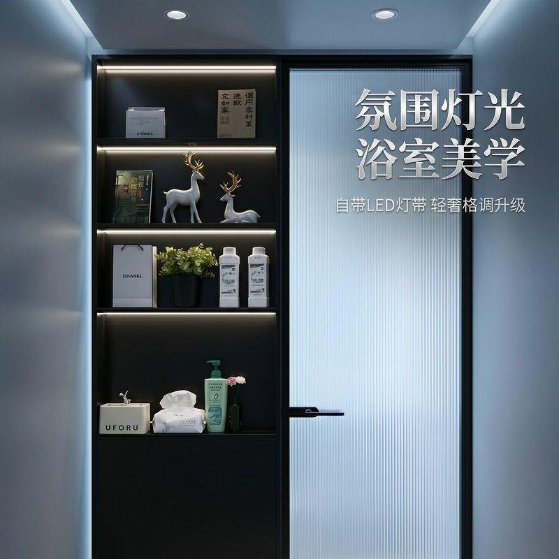 新款全铝合金卫生间门连