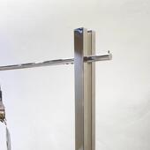 服装 挂衣架中625岛架展示架不锈钢店镜面银挂动衣移陈 简约落地式