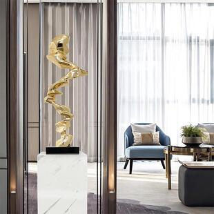 代轻奢冉冉上升创现意酒店大堂摆件会所玄关象客厅电视柜树塑脂雕