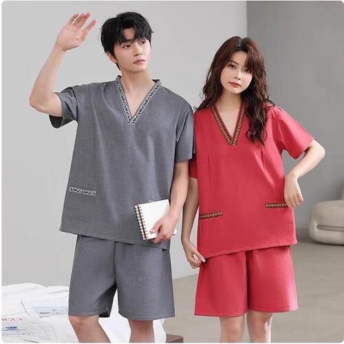 贡汗蒸服麻女款桑拿服男浴士大码足疗店浴情3GG6X8zP服侣套装洗中