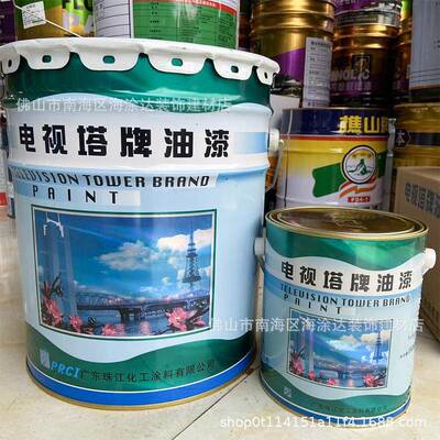 广机州电视塔批牌酚广州电视醛清红磁漆护栏金铁属械钢结构防锈耐