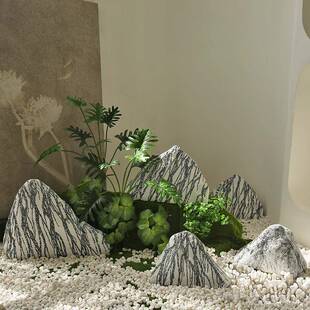 假石头雪石景观庭院造景装饰室玄XLS001关内枯石山浪水中式庭院室