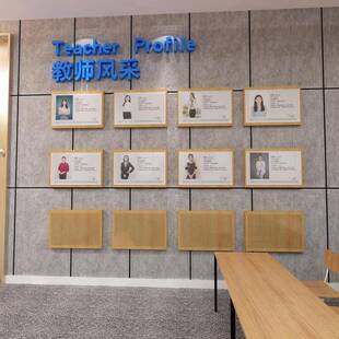 A装6L教师F765M688资办公示教室墙面饰文布化置员工风采照片简介