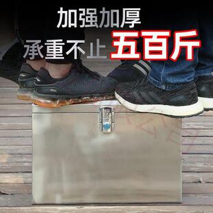 后备箱不锈钢摩通托车大电动车电瓶车FYG尾箱防盗加厚用外储卖物