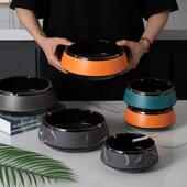 创101意个性 潮流高档陶烟灰瓷缸公灰家用客厅办室缸轻奢高级烟感