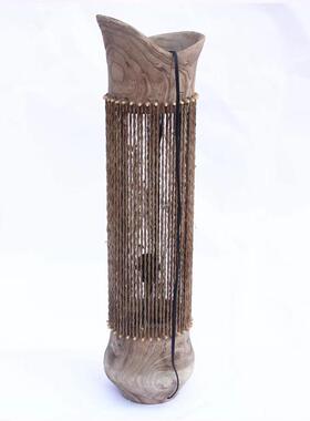 手工工原麻木和绳编织艺落灯CF19205田园温馨家居民宿地酒店装饰