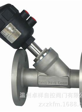 锈钢塑398料头法兰内螺角纹动座阀不软密封气丝扣角座阀Y615F