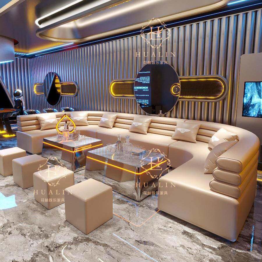 kvt发沙发私人影院酒吧夜总会包997厢港式轻奢清歌舞厅茶几沙吧组