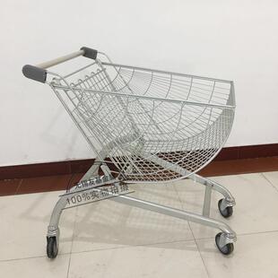超购车手推车银色/968灰色款物端精品店高弧形扇形购市物手推车
