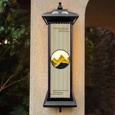 景新中式户外壁灯太阳庭能水别防墅观灯大门阳台走廊过道LY202102