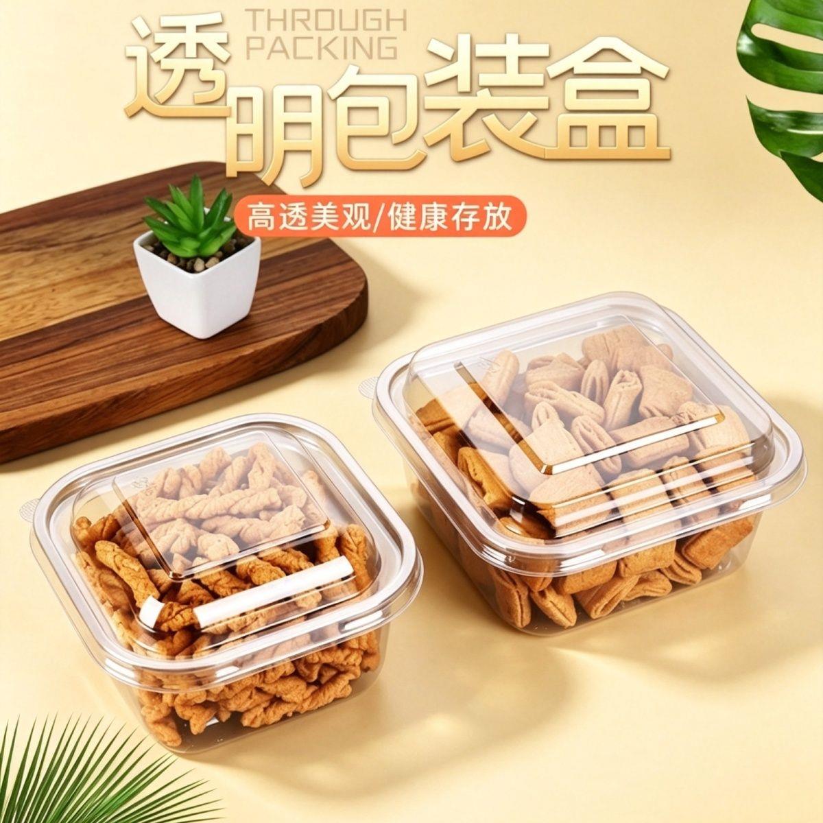 整箱透明塑料小西点盒一