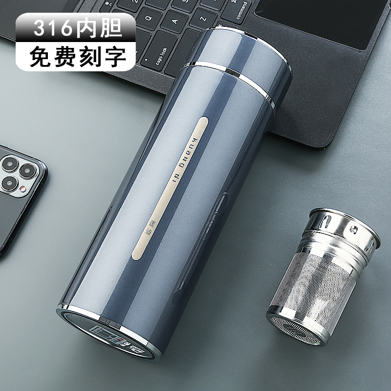 高档商务b316不锈钢保温杯男女士办公泡茶杯过滤网车载水杯子定制
