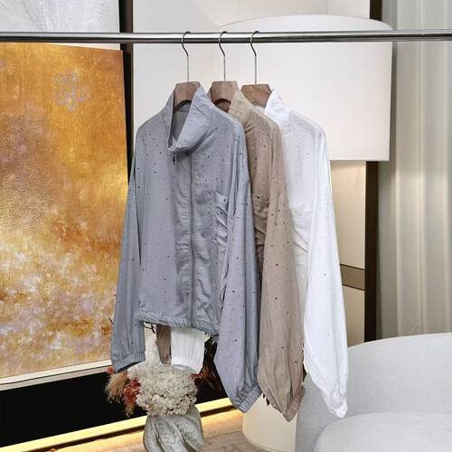 【妍妍】满天星烫钻天丝防晒衣 ONSF207636211