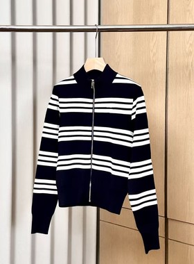 【妍妍粉丝专享】25新款条纹立领拉链夹克外套ONSM285125857