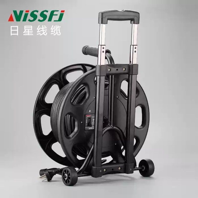 包邮线盘移动电缆电线盘绕线轴空盘30/50米拖线工程插排插座220V