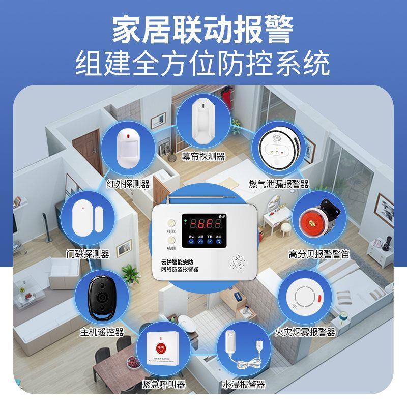 云护4G联网红外线防盗报