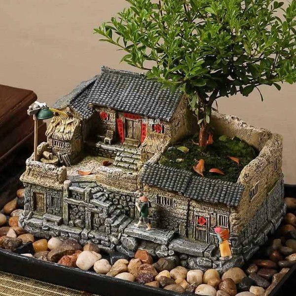 新中式禅意盆景摆件客厅公室内书柜博古架装饰品桌面微景观造景,饰品/流行首饰/时尚饰品新,摆件,淘宝优惠券,粉丝福利购,淘宝优惠卷