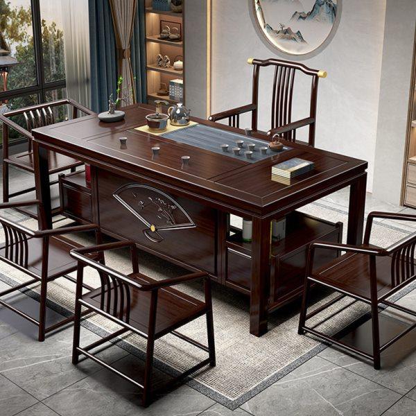 花梨木茶桌新中式实木茶桌椅组合功夫茶几公室客厅禅意红木茶台,商业/办公家具,茶台/茶桌,淘宝优惠券,粉丝福利购,淘宝优惠卷