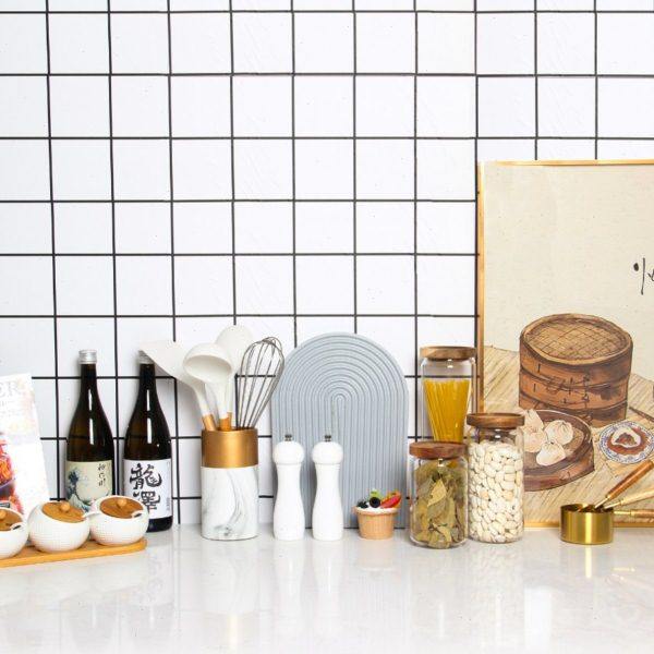 样板间厨房装饰品小摆件展厅样板房摆台密封罐调味瓶道具酒画组合,家居饰品,家饰软装搭配套装,淘宝优惠券,粉丝福利购,淘宝优惠卷