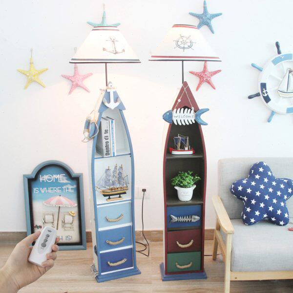 地中海船型储物创意简易收纳柜客厅书房儿童卧室床头边多功能立柜