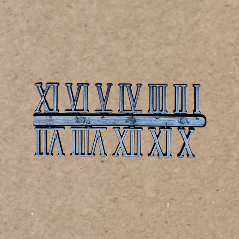 金色黑色数字罗马全码无框画石英钟刻度学生小孩DIY手工钟表配件