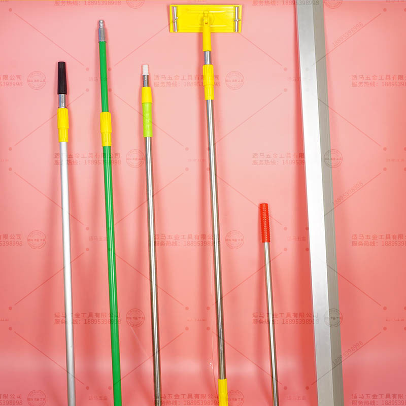铝合金伸缩杆3米k加厚不锈钢滚筒刷杆子 刷乳胶漆2米加长刷墙铁杆