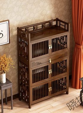 xkf3小博古架茶水茶具置物架茶柜茶叶茶桌边柜茶水柜收纳柜茶室茶