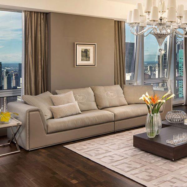 松兰意式轻奢真皮沙发酒店别墅客厅公寓沙发后现FD 一件定 制,住宅家具,皮布沙发,淘宝优惠券,粉丝福利购,淘宝优惠卷