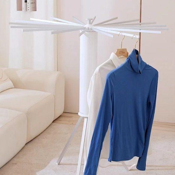 北欧风落地折叠晾衣架室内阳台客厅家用实木晒衣神器章鱼置地收纳,收纳整理,置地/升降晾晒衣架,淘宝优惠券,粉丝福利购,淘宝优惠卷