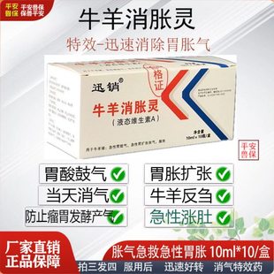 兽用消气灵牛羊消胀灵急性胃鼓气胀气胃扩张食欲不振反刍四胃动力