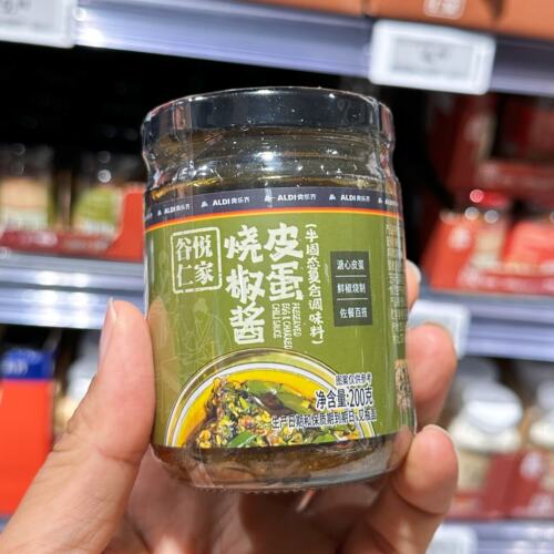 奥乐齐谷悦仁家皮蛋烧椒酱200g