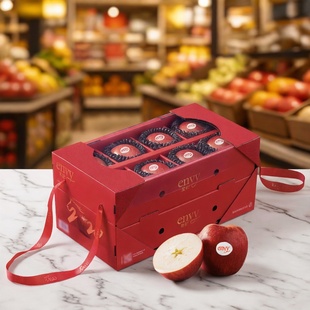 山姆进口爱妃苹果礼盒3.2kg年货水果礼盒装过年礼盒送礼长辈
