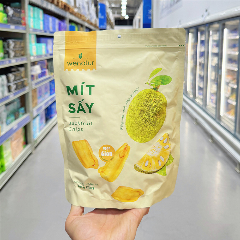 麦德龙越南进口特产维纳图干菠萝蜜脆片200g脆甜蜜甜水果干