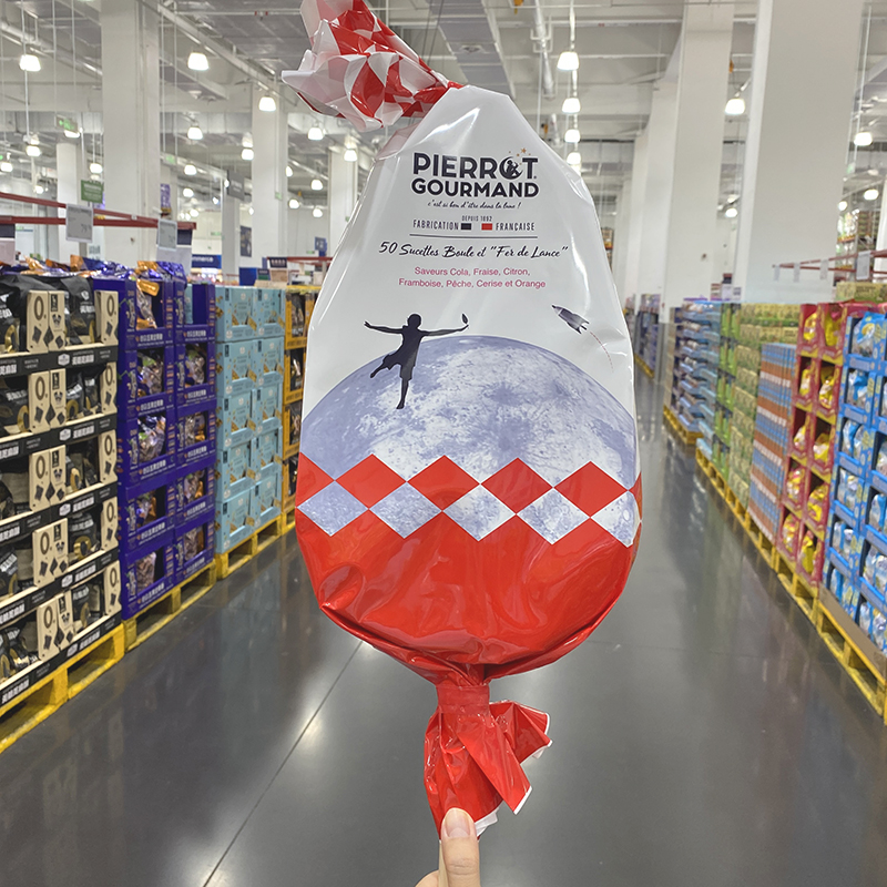 山姆 倍乐果法国进口棒棒糖 超大糖果造型混合口味50支缤纷装