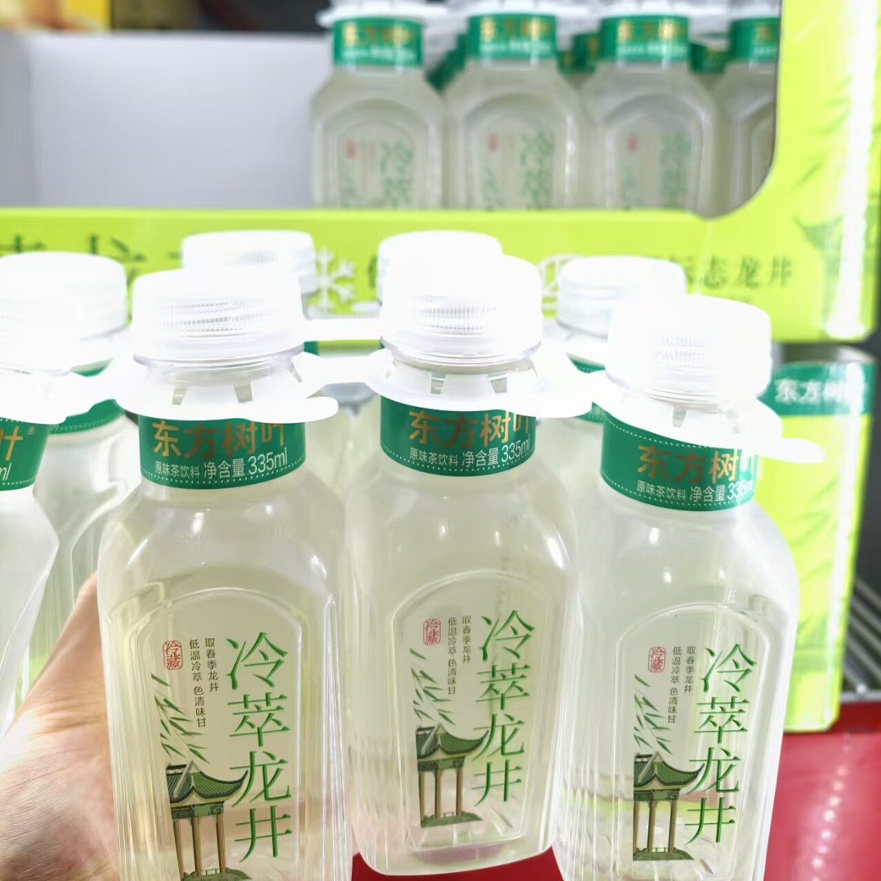 山姆东方树叶冷萃龙井茶0糖0卡0香精0防腐剂夏季清爽纯茶饮料解腻