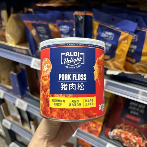 ALDI奥乐齐delight猪肉松罐装100g即食烘焙辅料零食拌饭休闲零食